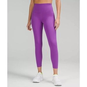 NWT Lululemon Wunder Train HR Tight 28” Size 14 Moonlit Magenta Purple